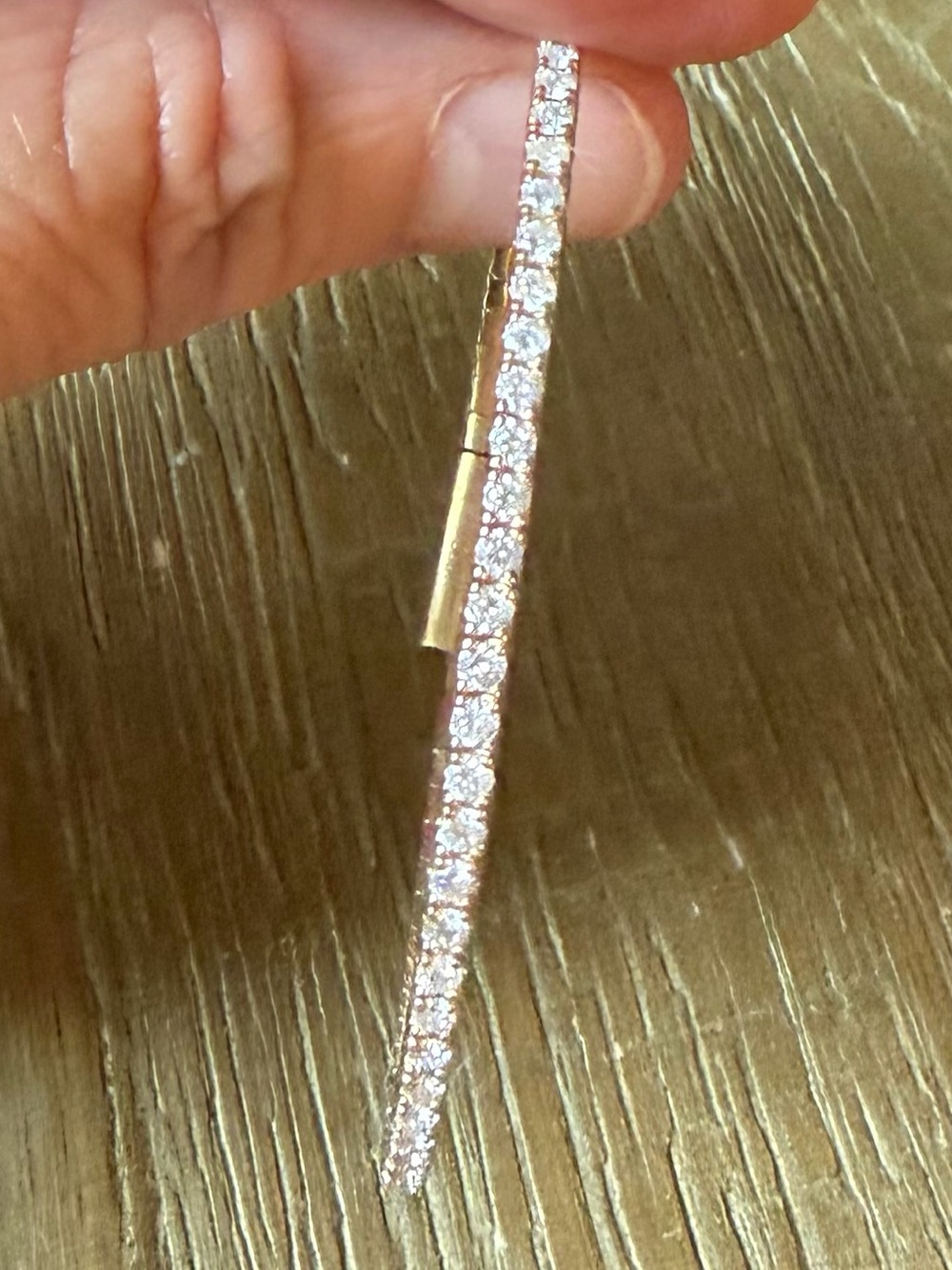 14k yellow gold 1.75 carat Diamond bangle